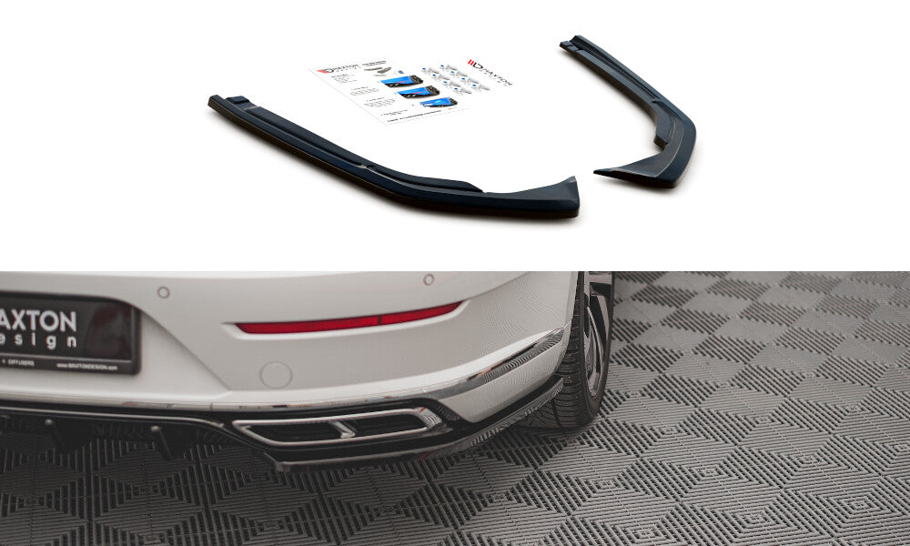 Diffusor Flaps passend für VW Arteon R-Line Limousine / Shooting Brake Mk1 FL schwarz Hochglanz