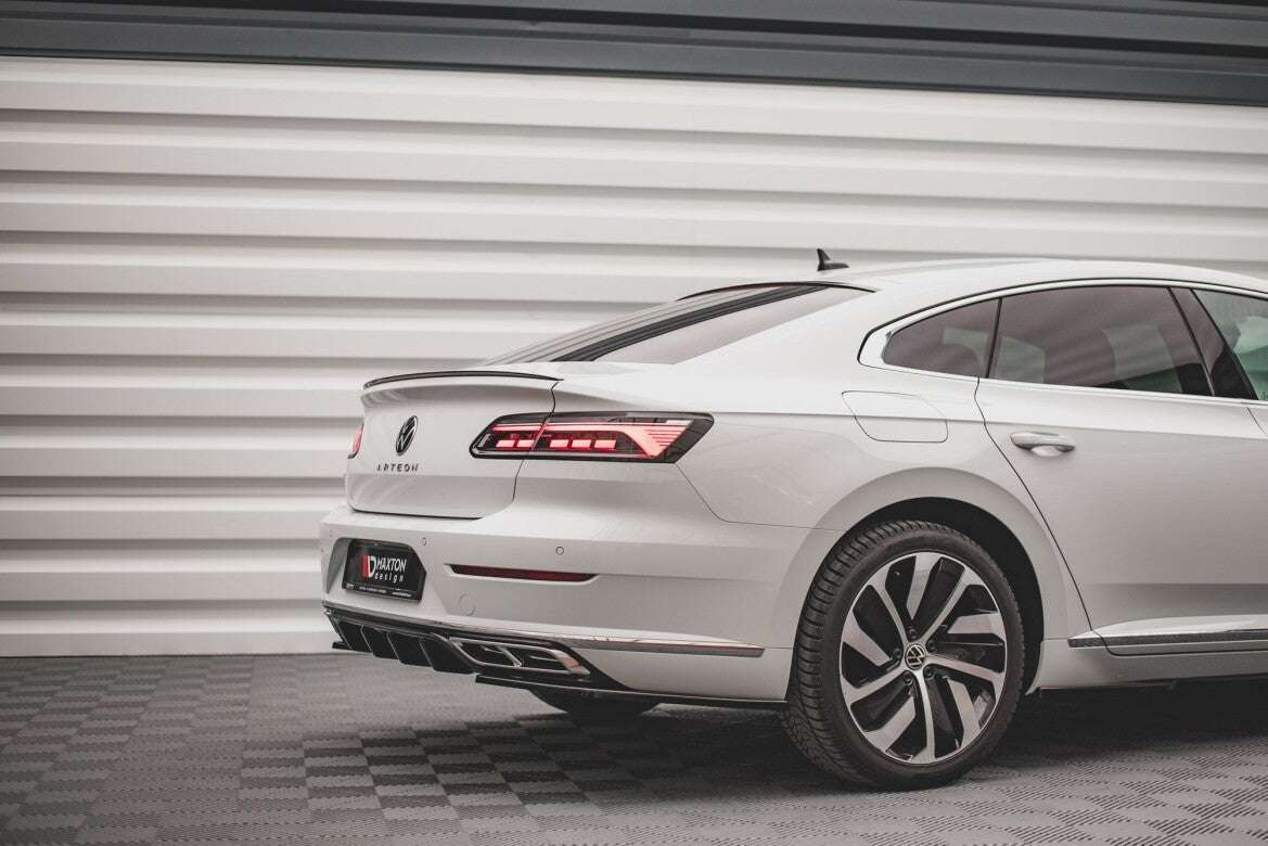 Diffusor Flaps passend für VW Arteon R-Line Limousine / Shooting Brake Mk1 FL schwarz Hochglanz