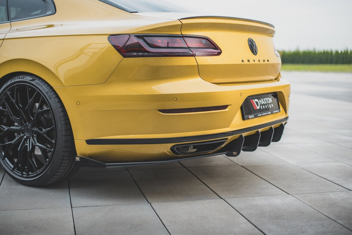 Diffusor Flaps passend für VW Arteon R-Line Limousine / Shooting Brake Mk1 schwarz Hochglanz