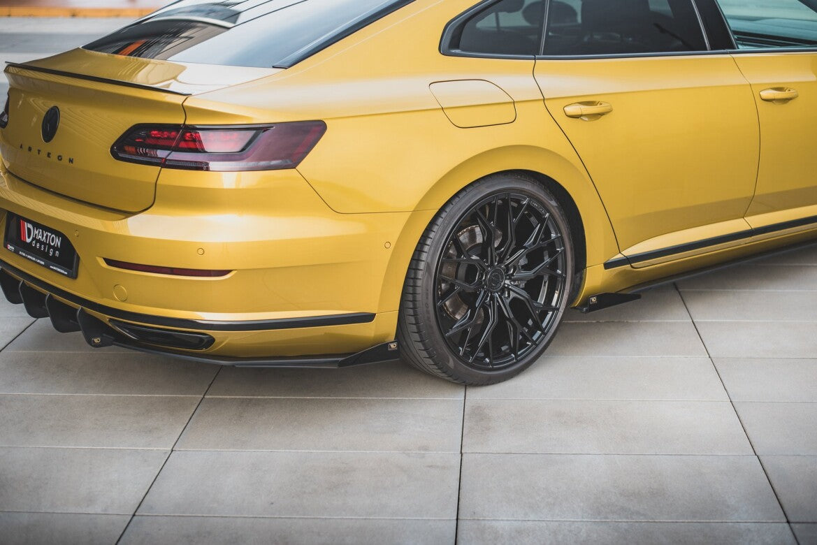 Diffusor Flaps passend für VW Arteon R-Line Limousine / Shooting Brake Mk1 schwarz Hochglanz