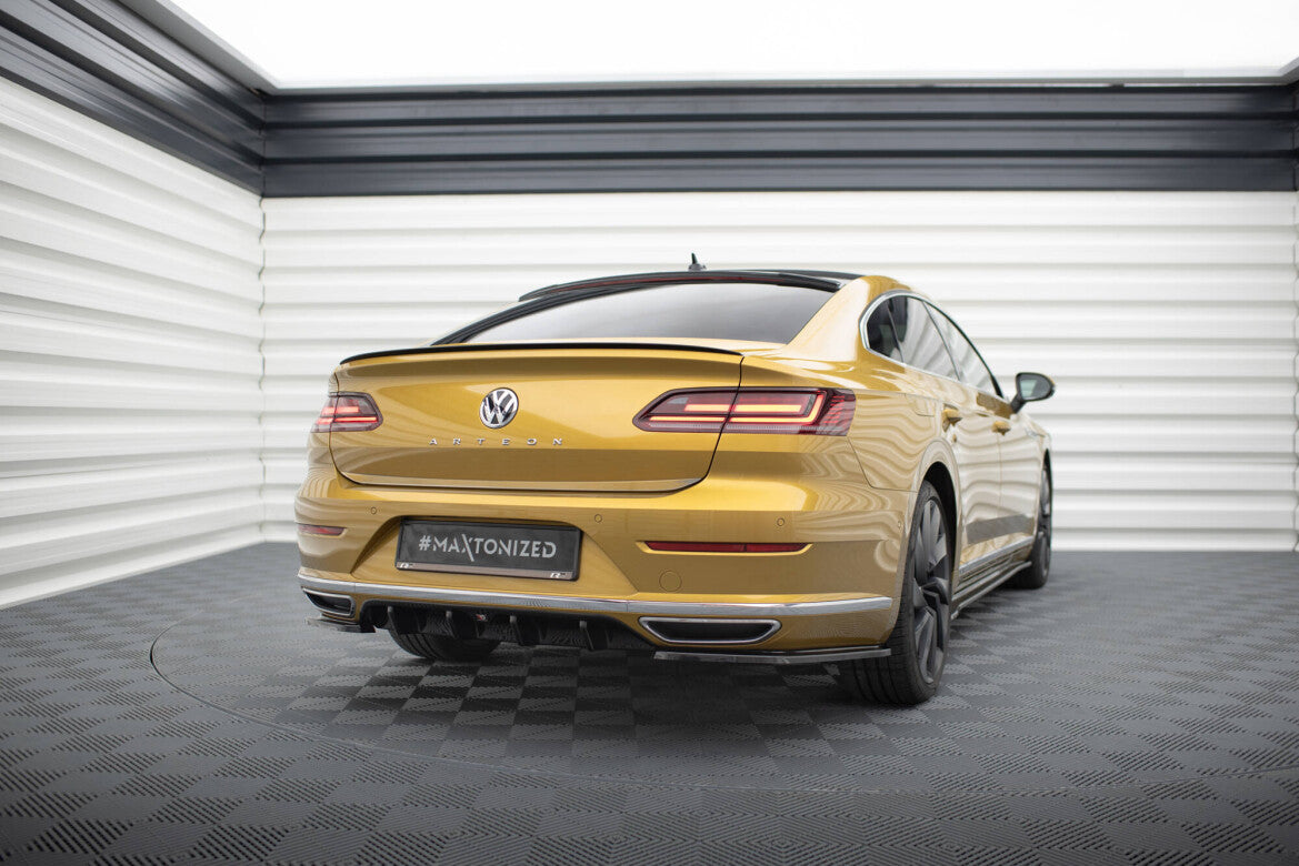 Diffusor Flaps passend für VW Arteon R-Line Limousine / Shooting Brake Mk1 schwarz Hochglanz