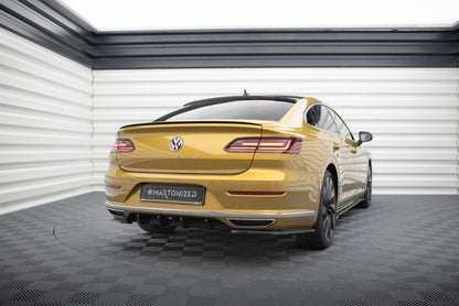 Diffusor Flaps passend für VW Arteon R-Line Limousine / Shooting Brake Mk1 schwarz Hochglanz