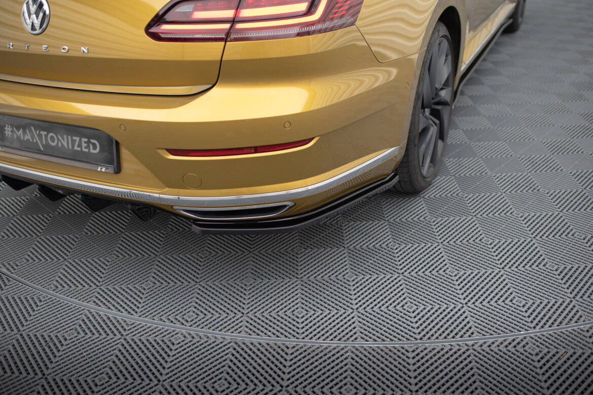 Diffusor Flaps passend für VW Arteon R-Line Limousine / Shooting Brake Mk1 schwarz Hochglanz