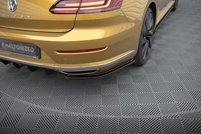 Diffusor Flaps passend für VW Arteon R-Line Limousine / Shooting Brake Mk1 schwarz Hochglanz
