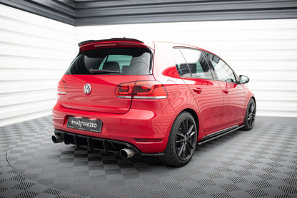 Diffusor Flaps passend für VW Golf 6 GTI 35TH schwarz Hochglanz