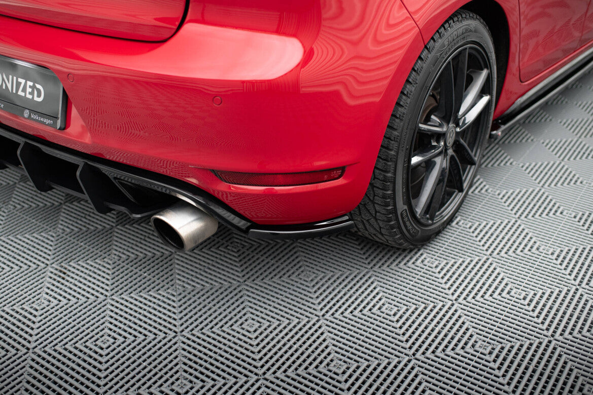 Diffusor Flaps passend für VW Golf 6 GTI 35TH schwarz Hochglanz