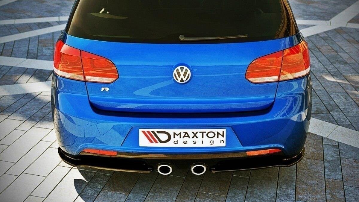 Diffusor Flaps passend für VW Golf 6 R schwarz Hochglanz