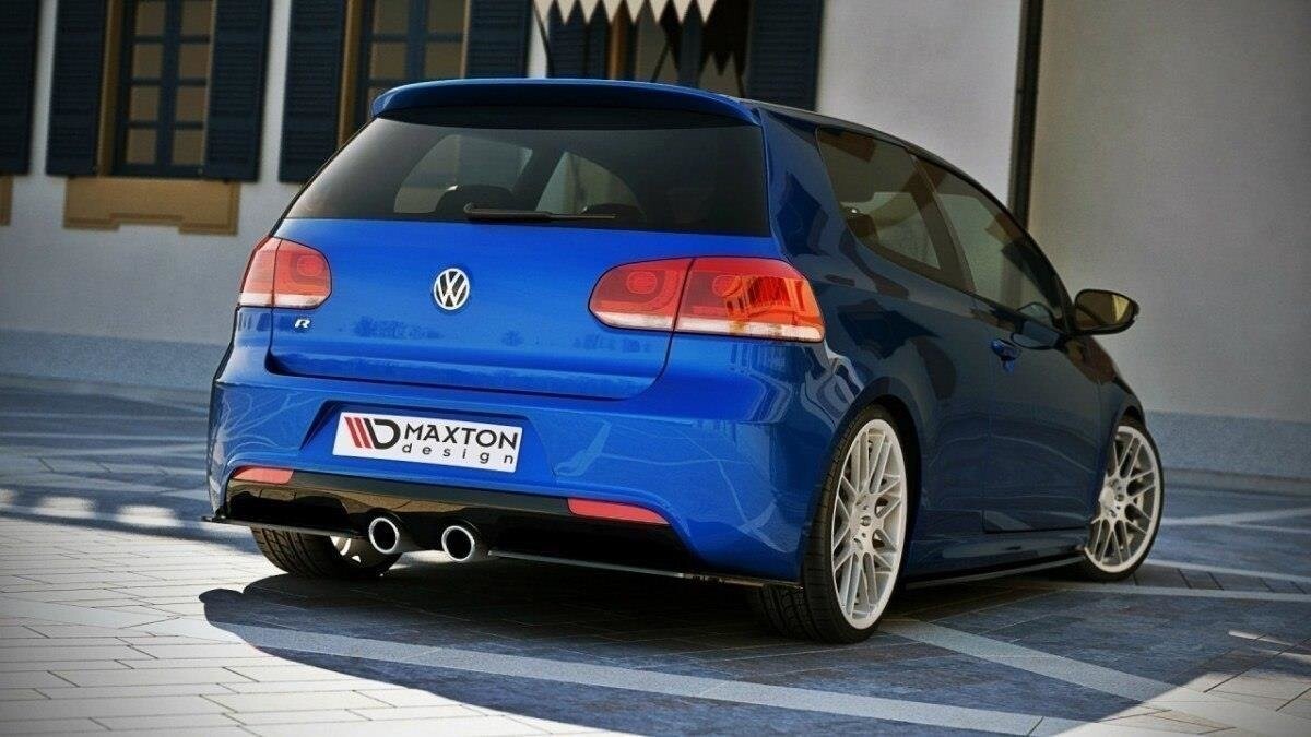 Diffusor Flaps passend für VW Golf 6 R schwarz matt