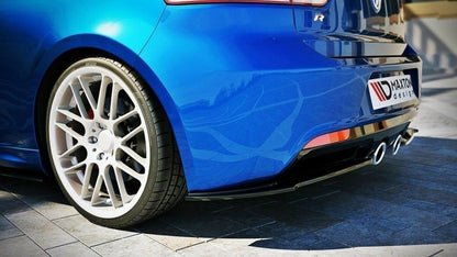Diffusor Flaps passend für VW Golf 6 R schwarz matt