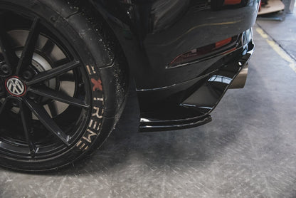 Diffusor Flaps passend für VW Golf 7 GTI TCR rot Hochglanz