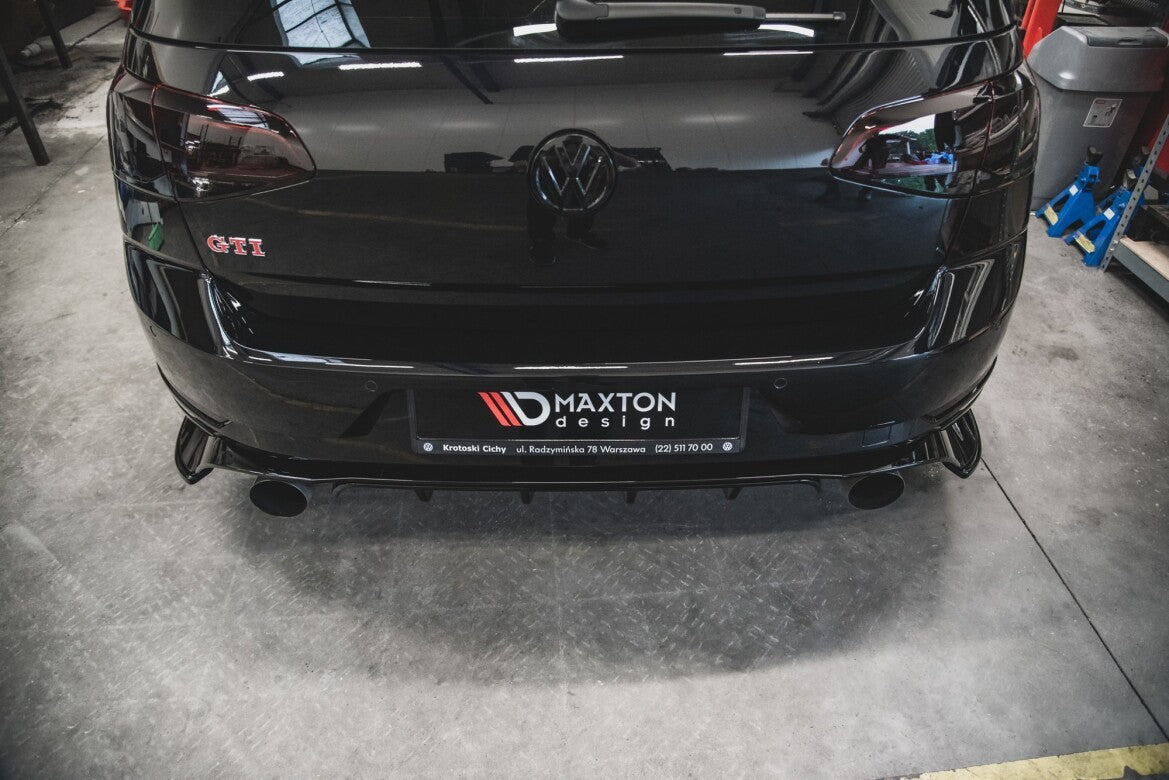 Diffusor Flaps passend für VW Golf 7 GTI TCR rot Hochglanz