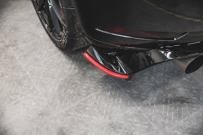 Diffusor Flaps passend für VW Golf 7 GTI TCR rot Hochglanz