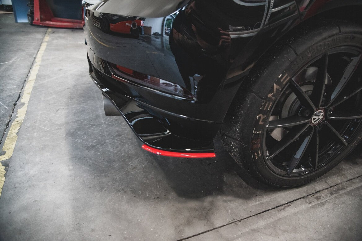 Diffusor Flaps passend für VW Golf 7 GTI TCR schwarz Hochglanz