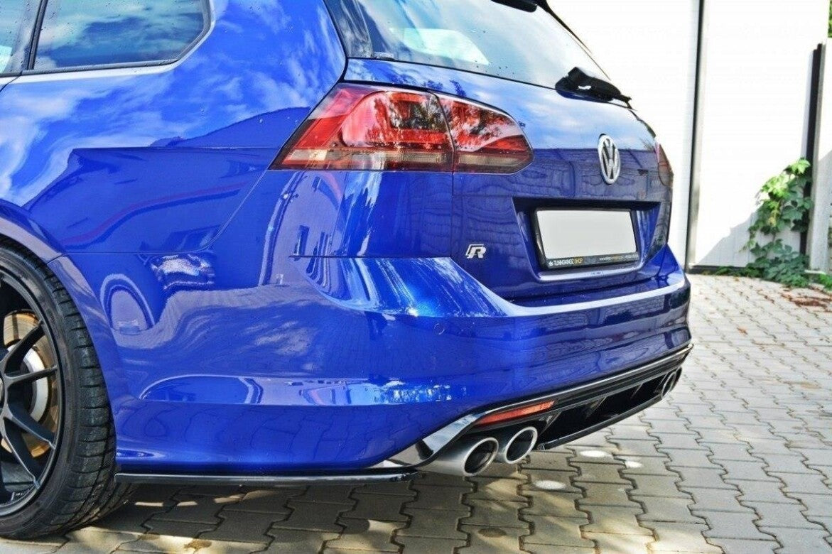 Diffusor Flaps passend für VW Golf 7 R Variant schwarz Hochglanz