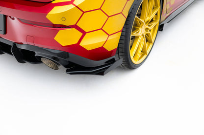 Diffusor Flaps passend für VW Golf GTI Clubsport Mk8 FL schwarz Hochglanz