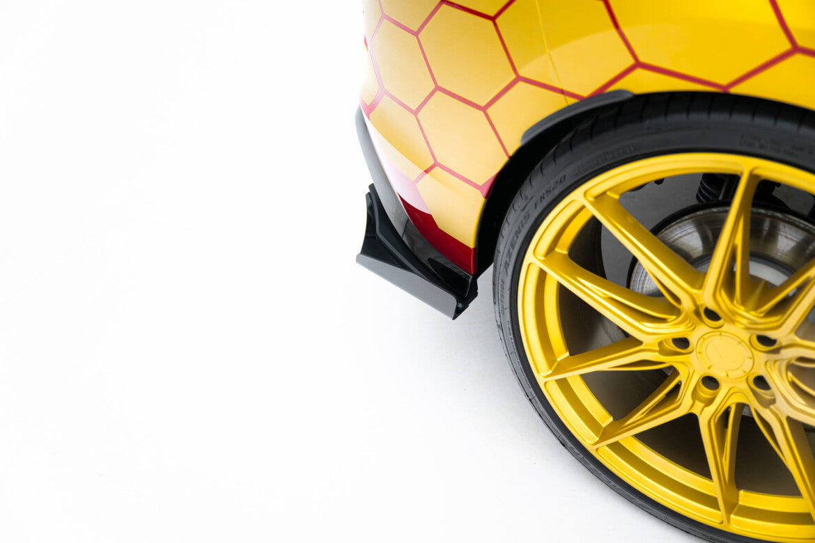 Diffusor Flaps passend für VW Golf GTI Clubsport Mk8 FL schwarz Hochglanz