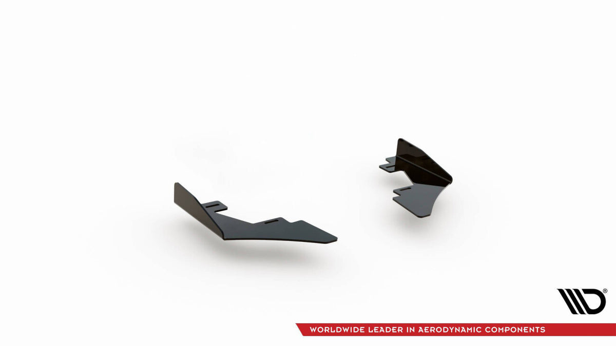 Diffusor Flaps passend für VW Golf GTI Clubsport Mk8 FL schwarz Hochglanz