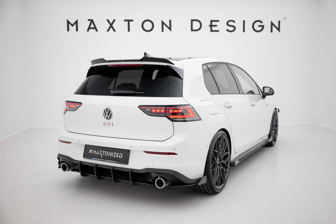 Diffusor Flaps passend für VW Golf GTI / GTE / R-Line Mk8 schwarz Hochglanz