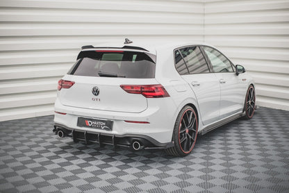 Diffusor Flaps passend für VW Golf GTI / GTE / R-Line Mk8 schwarz Hochglanz