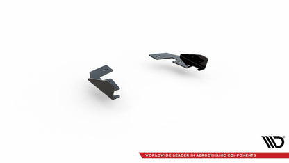 Diffusor Flaps passend für VW Golf GTI / GTE / R-Line Mk8 schwarz Hochglanz