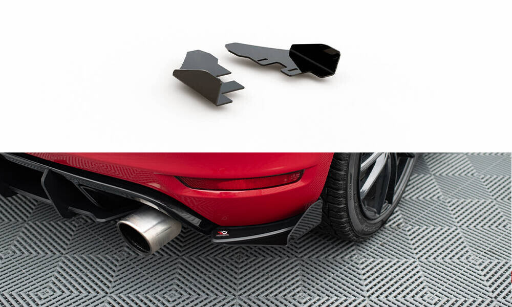 Diffusor Flaps passend für VW Golf GTI Mk6 schwarz Hochglanz