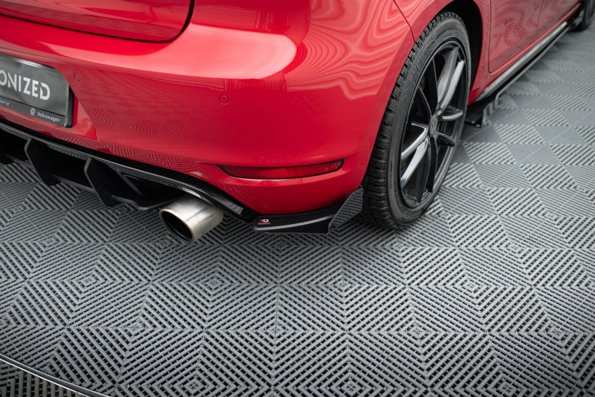 Diffusor Flaps passend für VW Golf GTI Mk6 schwarz Hochglanz