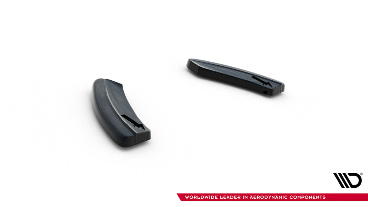 Diffusor Flaps passend für VW Golf Hatchback R / R-Line Mk7 FL schwarz Hochglanz