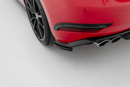 Diffusor Flaps passend für VW Golf Hatchback R / R-Line Mk7 FL schwarz Hochglanz