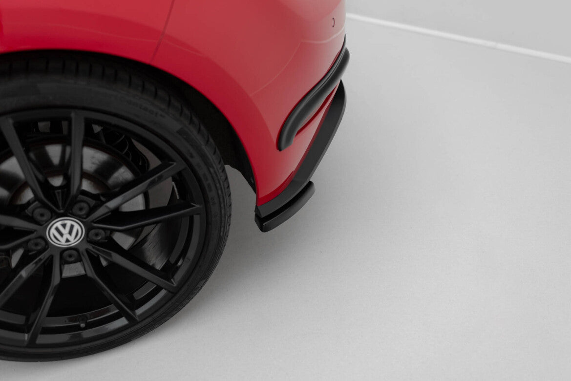 Diffusor Flaps passend für VW Golf Hatchback R / R-Line Mk7 FL schwarz Hochglanz