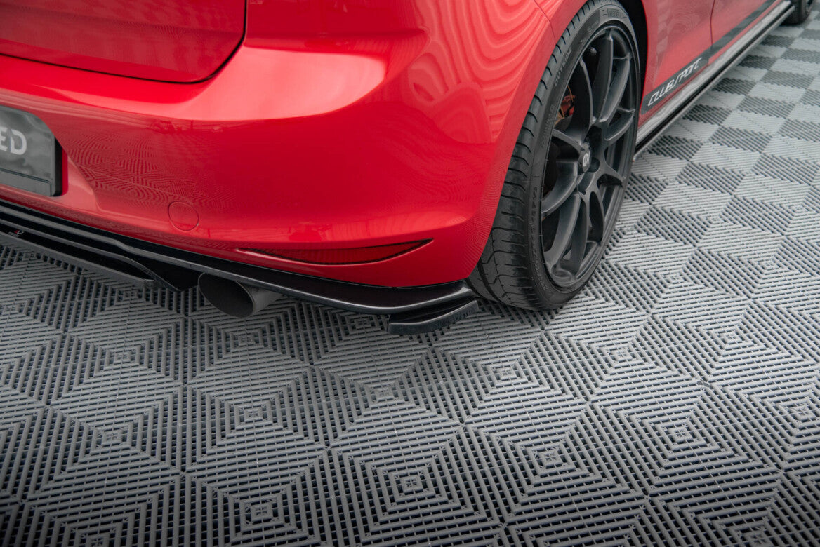Diffusor Flaps passend für VW Golf Mk7 GTI CLUBSPORT schwarz Hochglanz