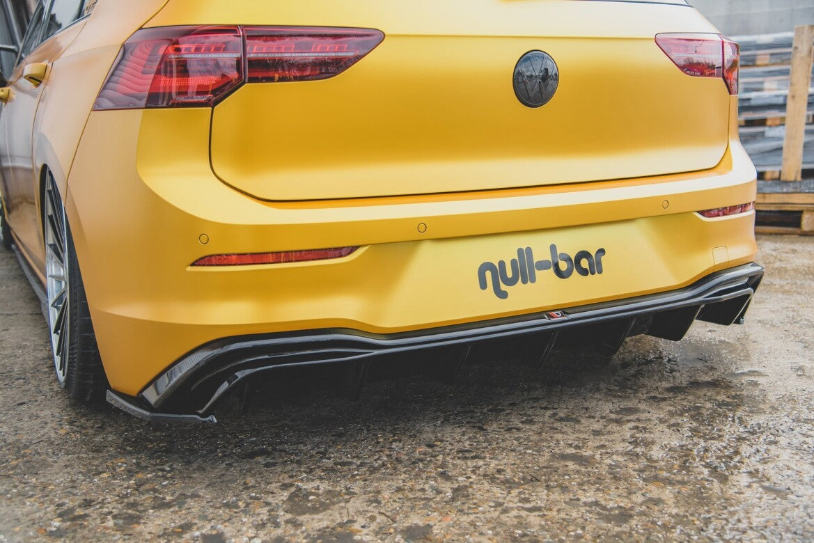 Diffusor Flaps passend für VW Golf Mk8 FL schwarz Hochglanz