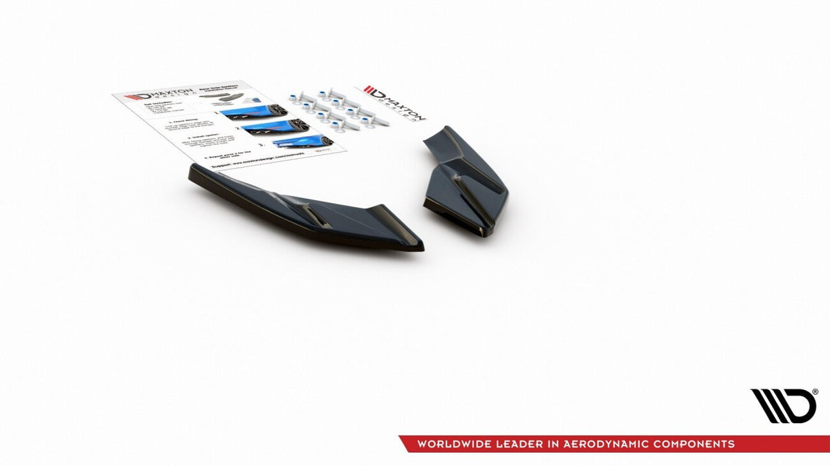 Diffusor Flaps passend für VW Golf Mk8 FL schwarz Hochglanz