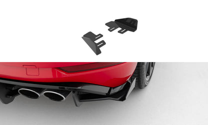 Diffusor Flaps passend für VW Golf R Mk7 FL schwarz Hochglanz