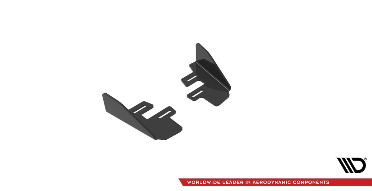 Diffusor Flaps passend für VW Golf R Mk7 FL schwarz Hochglanz