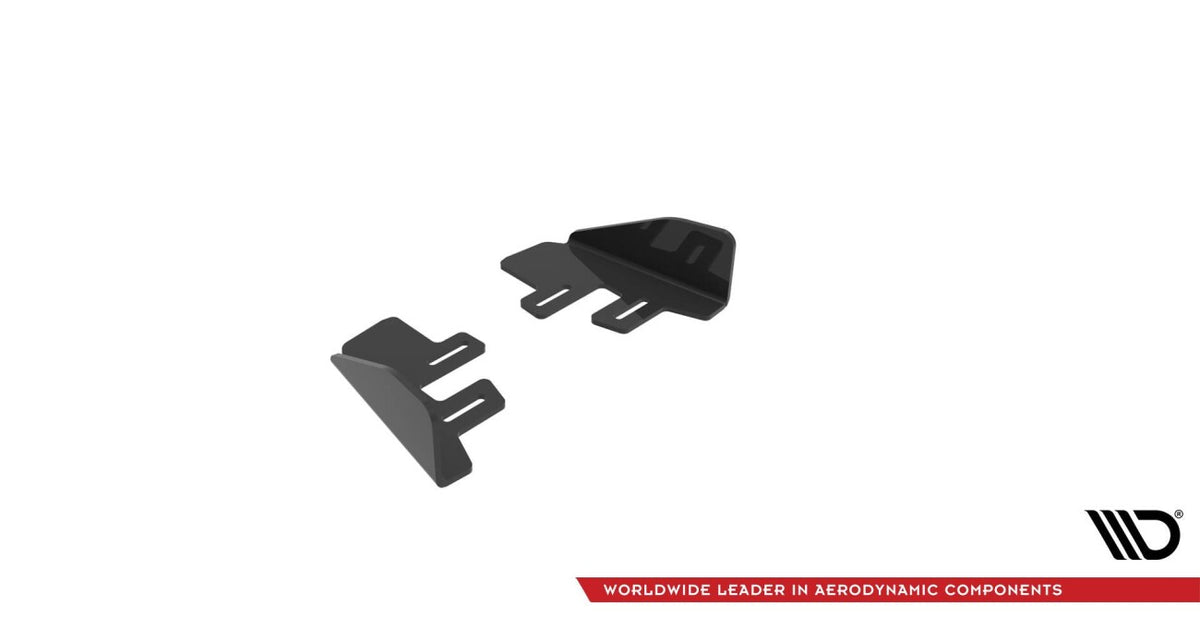 Diffusor Flaps passend für VW Golf R Mk7 FL schwarz Hochglanz