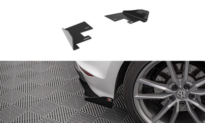 Diffusor Flaps passend für VW Golf R Mk7 schwarz Hochglanz