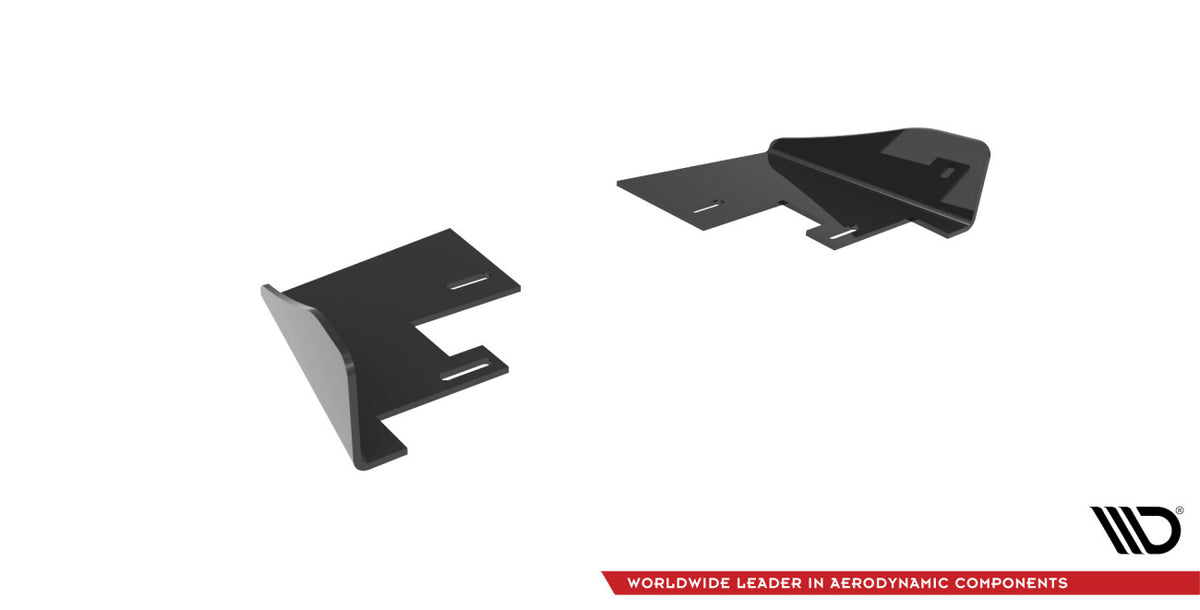 Diffusor Flaps passend für VW Golf R Mk7 schwarz Hochglanz