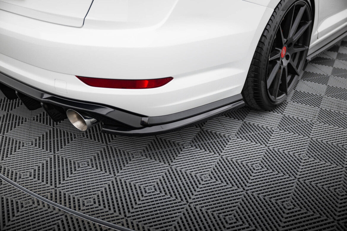 Diffusor Flaps passend für VW Jetta GLI Mk7 schwarz Hochglanz