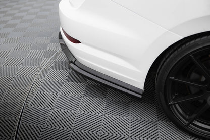 Diffusor Flaps passend für VW Jetta GLI Mk7 schwarz Hochglanz