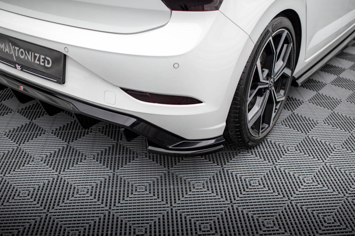 Diffusor Flaps passend für VW Polo GTI Mk6 FL schwarz Hochglanz