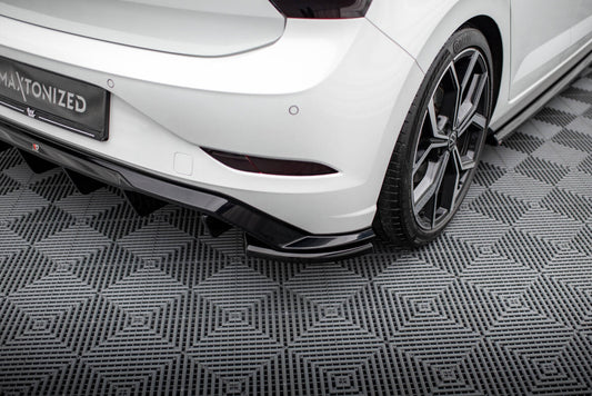 Diffusor Flaps passend für VW Polo GTI Mk6 FL schwarz Hochglanz
