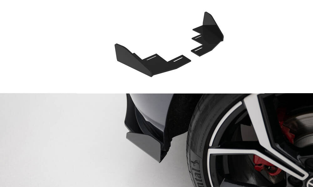 Diffusor Flaps passend für VW Polo GTI Mk6 FL schwarz Hochglanz