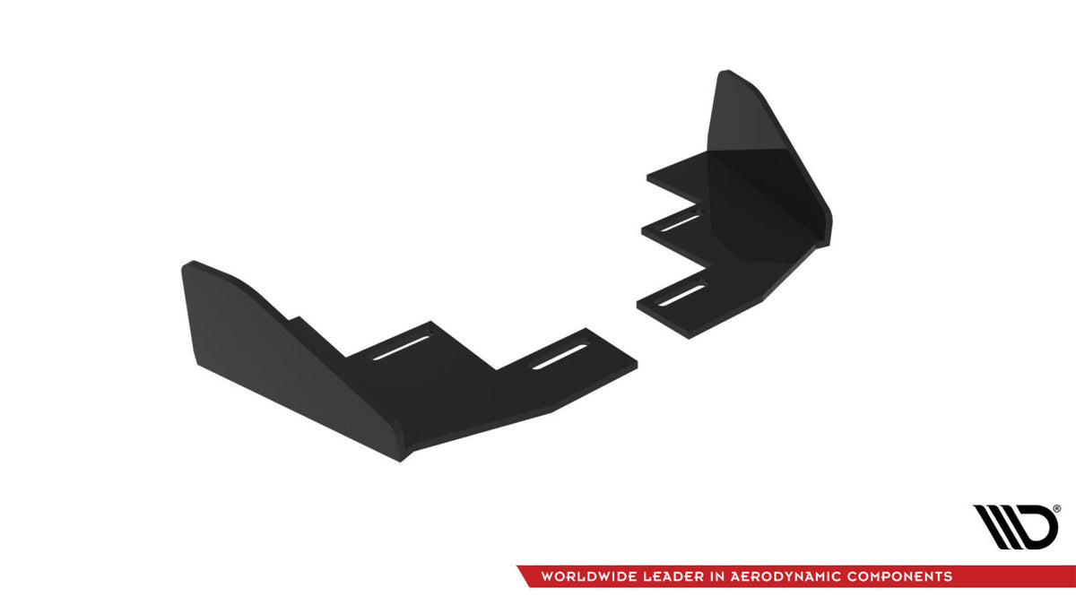 Diffusor Flaps passend für VW Polo GTI Mk6 FL schwarz Hochglanz