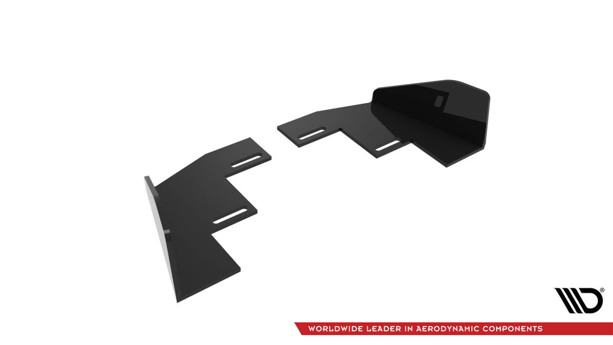 Diffusor Flaps passend für VW Polo GTI Mk6 FL schwarz Hochglanz