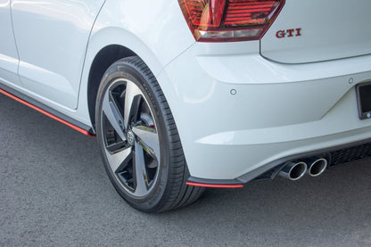 Diffusor Flaps passend für VW Polo GTI Mk6 rot Hochglanz