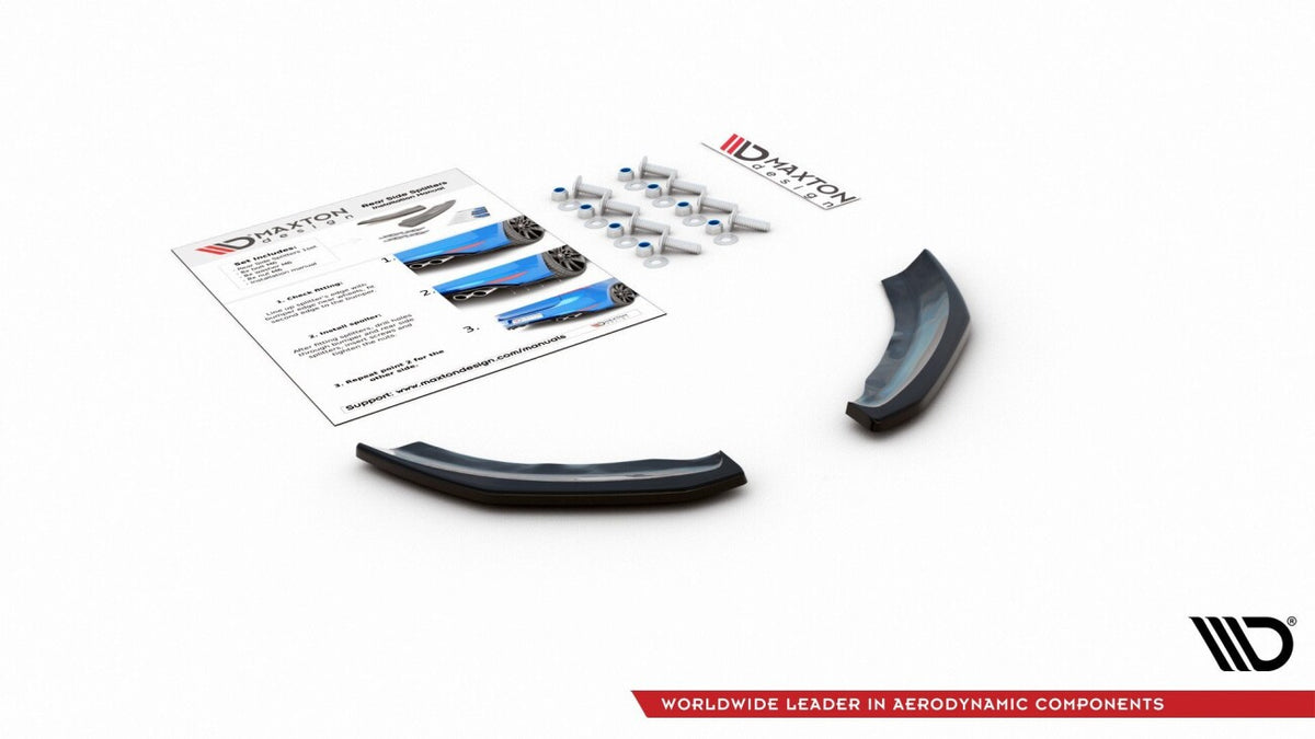 Diffusor Flaps passend für VW Polo GTI Mk6 rot Hochglanz