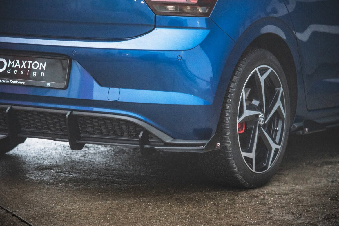 Diffusor Flaps passend für VW Polo GTI Mk6 schwarz Hochglanz