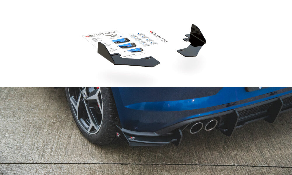 Diffusor Flaps passend für VW Polo GTI Mk6 schwarz Hochglanz
