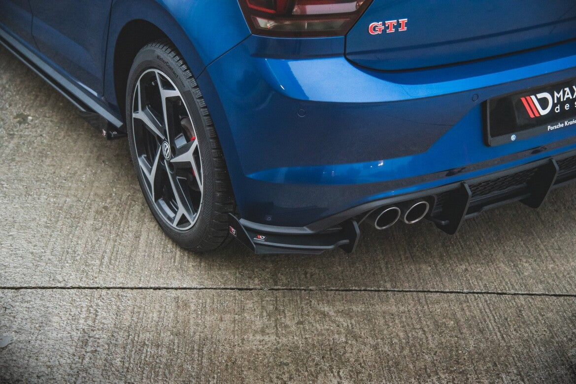 Diffusor Flaps passend für VW Polo GTI Mk6 schwarz Hochglanz
