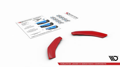 Diffusor Flaps passend für VW Polo GTI Mk6 schwarz Hochglanz